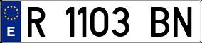 Trailer License Plate